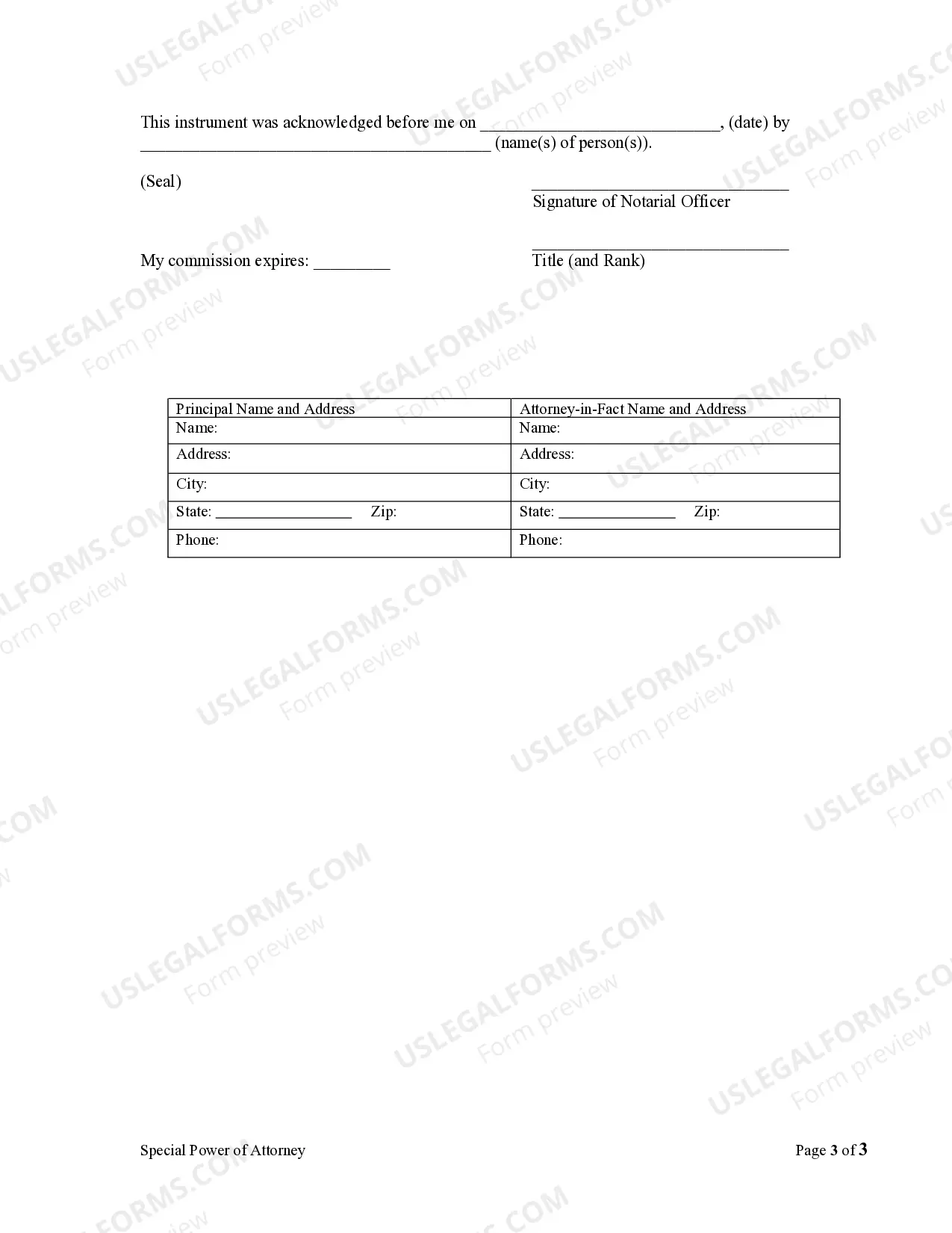 Preview Special or Limited Power of Attorney for Real Estate Sales Transaction By Seller