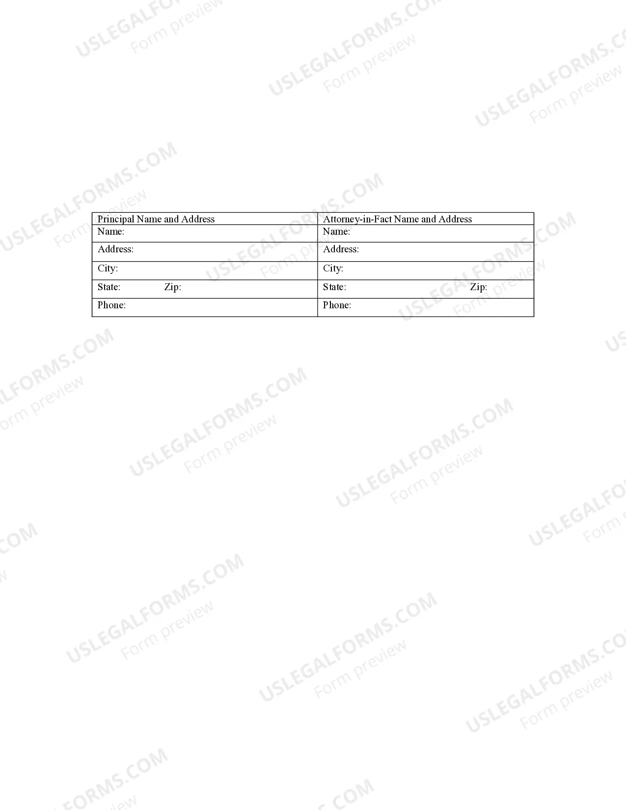 Preview Special Durable Power of Attorney for Bank Account Matters