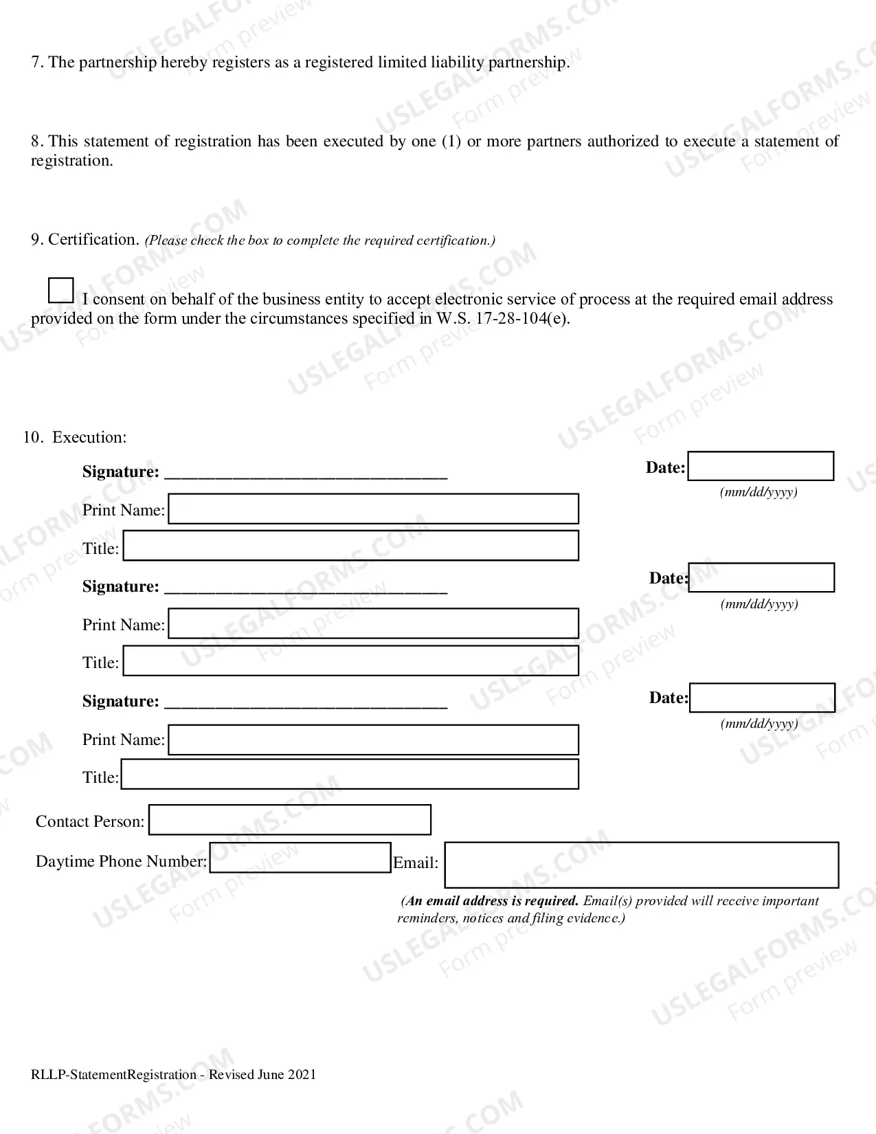 Preview Registration Statement