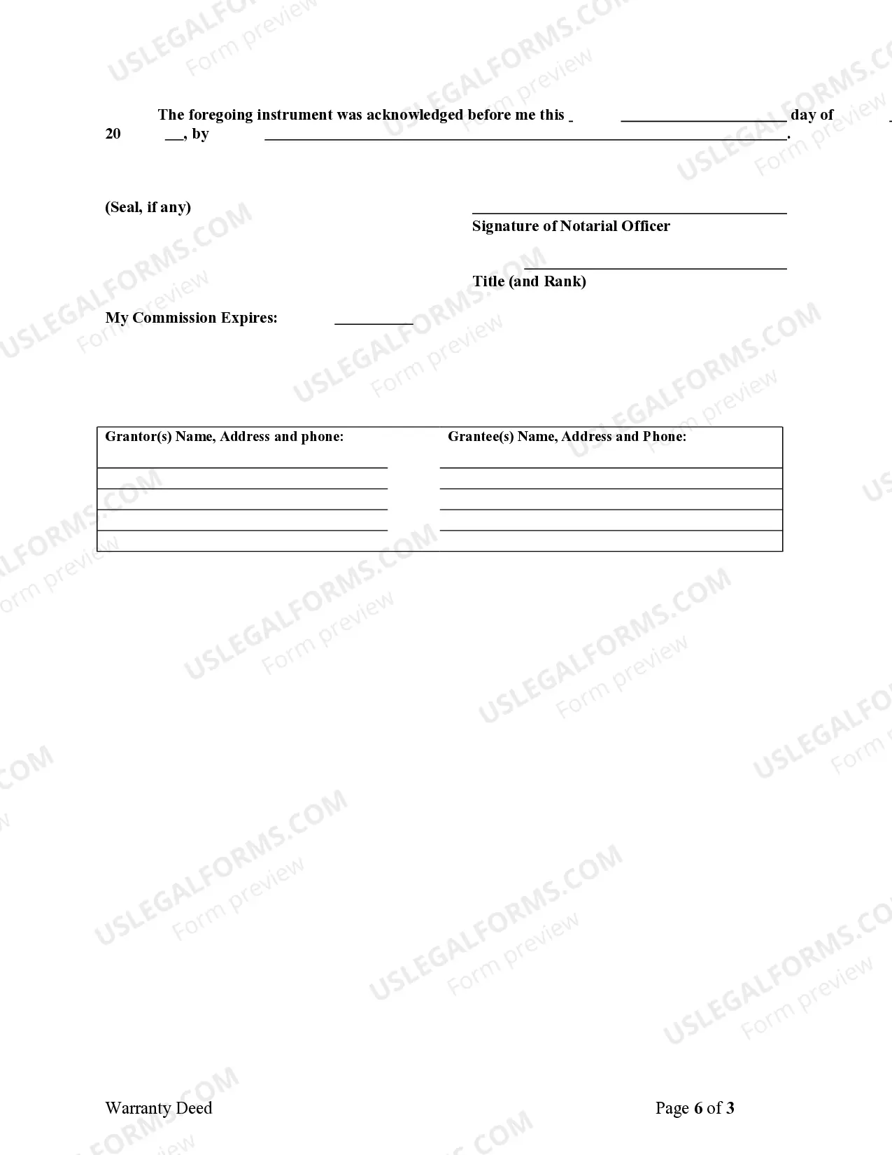 Preview Warranty Deed from Parents to Child with Reservation of Life Estate