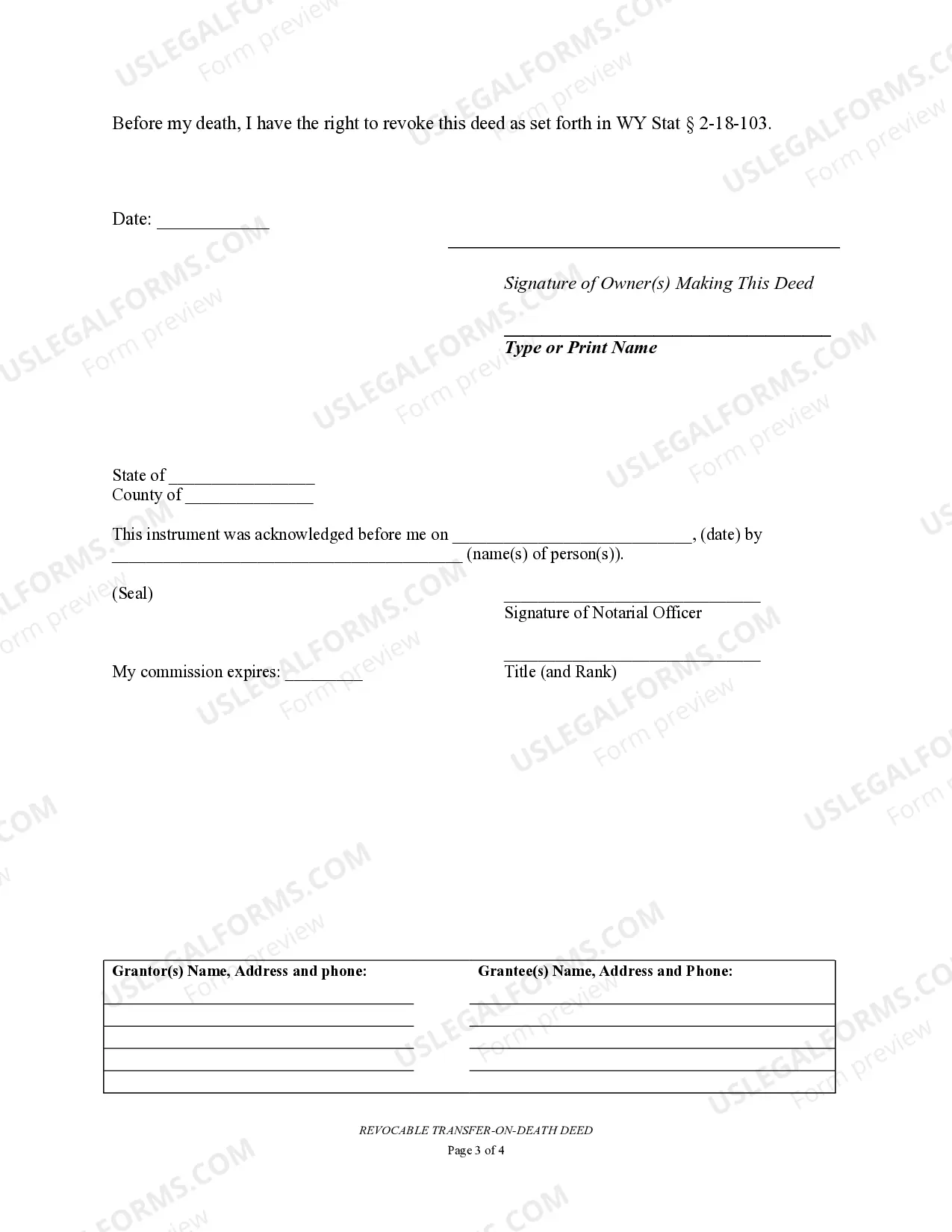 Preview Transfer on Death Deed or TOD - Beneficiary Deed for Individual to a Husband and Wife Beneficiaries