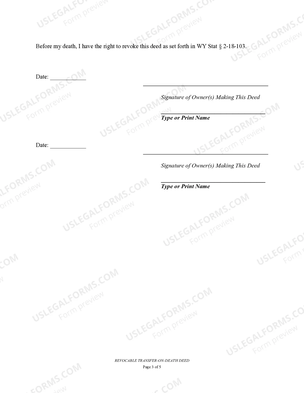 Preview Transfer on Death Deed or TOD - Beneficiary Deed for Two Individuals to One Individual