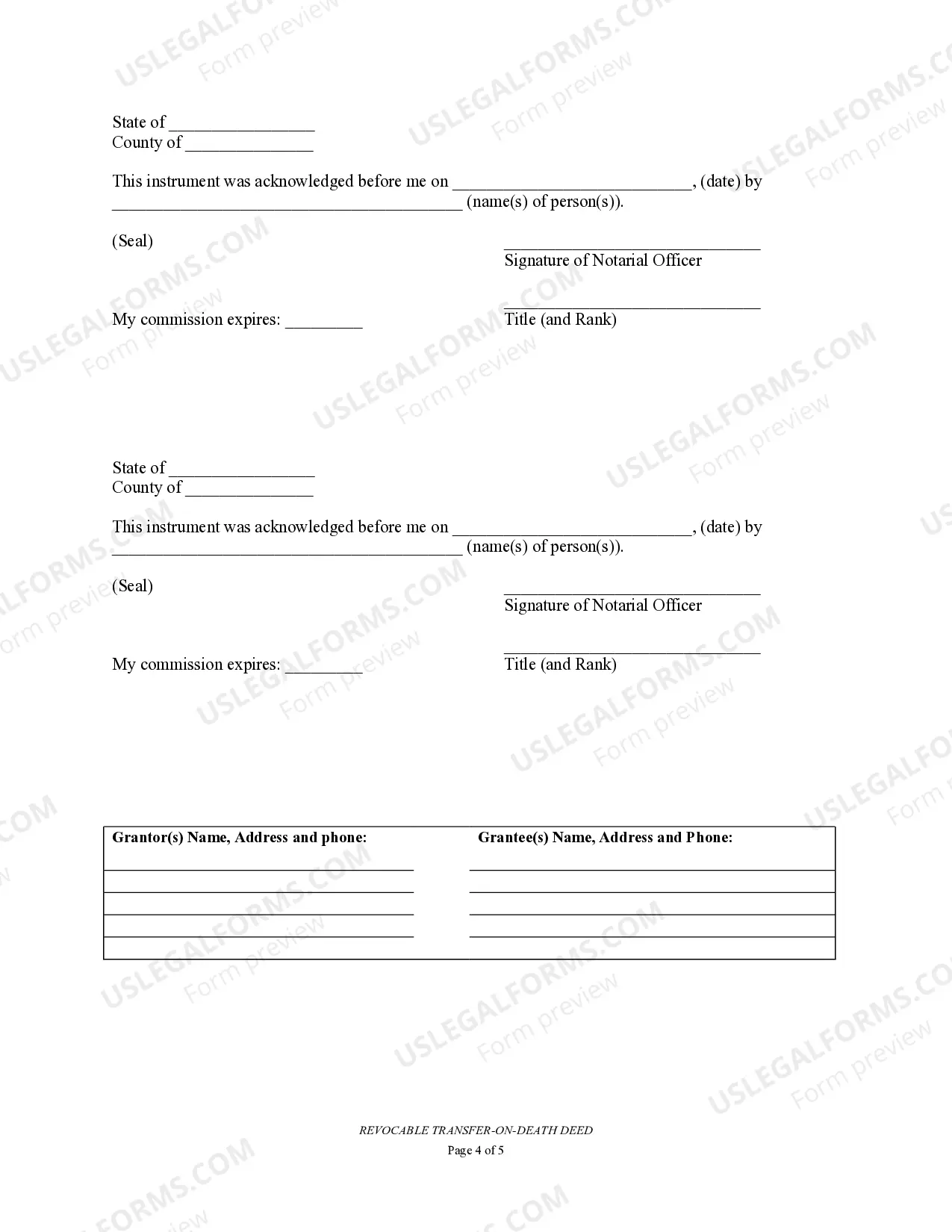 Preview Transfer on Death Deed or TOD - Beneficiary Deed for Two Individuals to One Individual