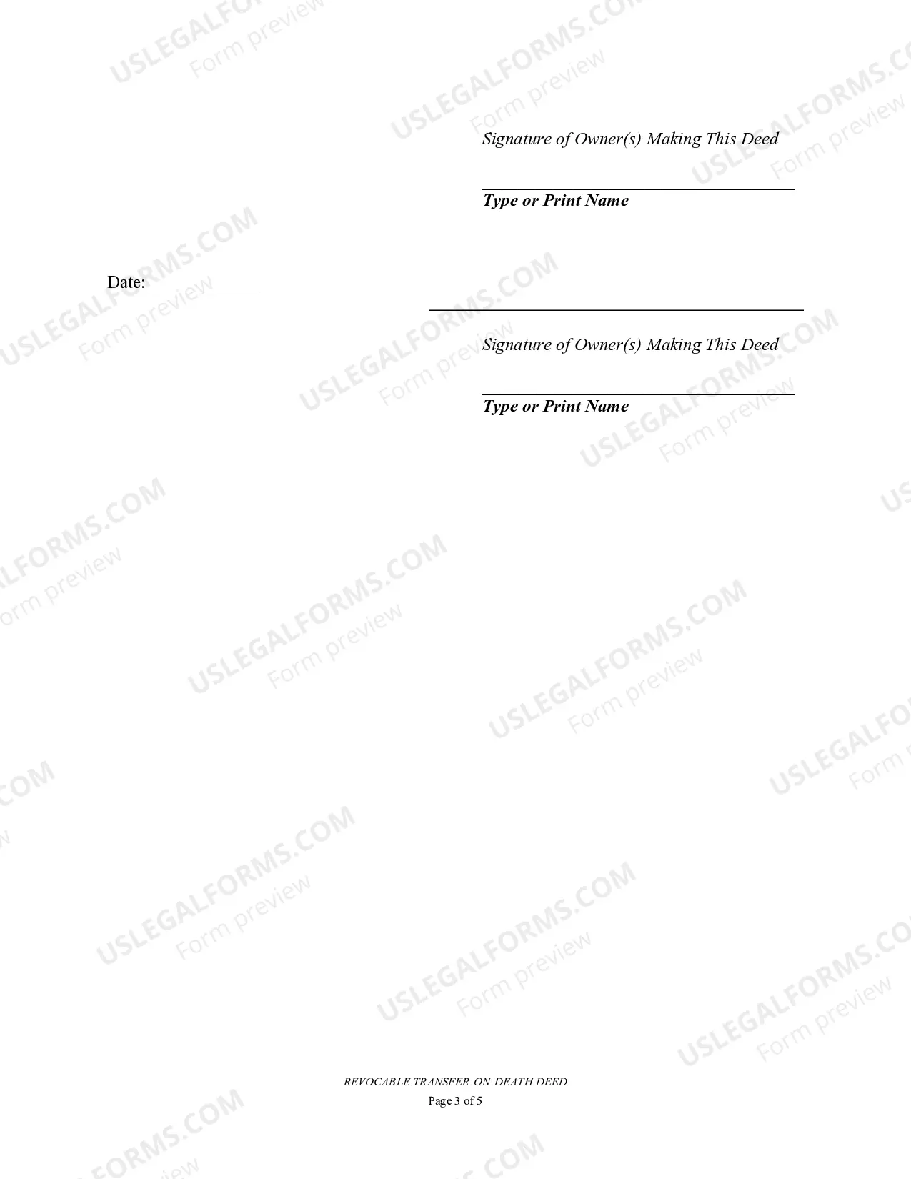 Preview Transfer on Death Deed or TOD - Beneficiary Deed for Husband and Wife to Individual