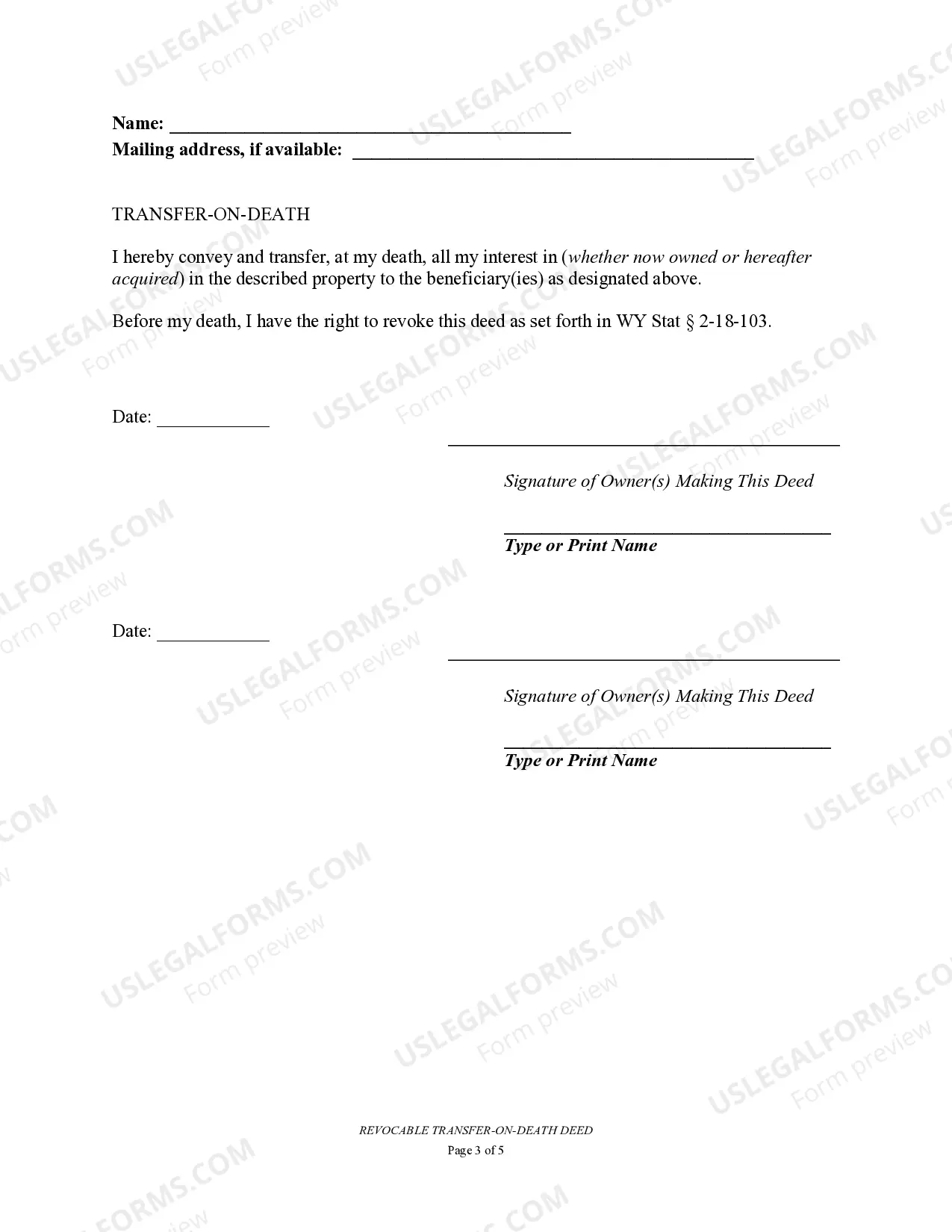 Preview Transfer on Death Deed or TOD - Beneficiary Deed for Husband and Wife to Multiple Individuals