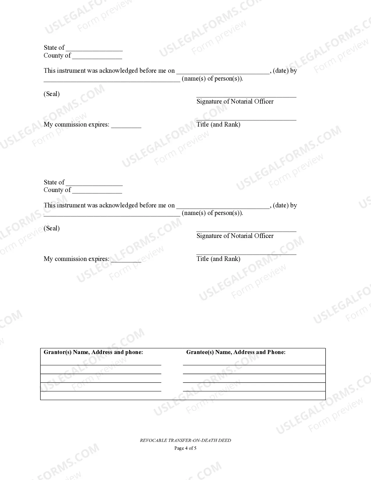 Preview Transfer on Death Deed or TOD - Beneficiary Deed for Husband and Wife to Multiple Individuals