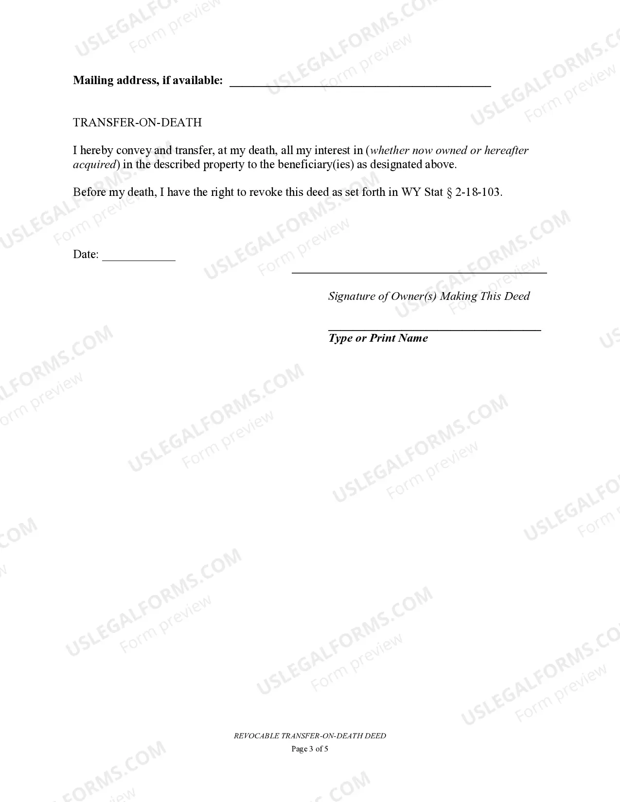 Preview Transfer on Death Deed or TOD - Beneficiary Deed for One Individual to Multiple Individuals