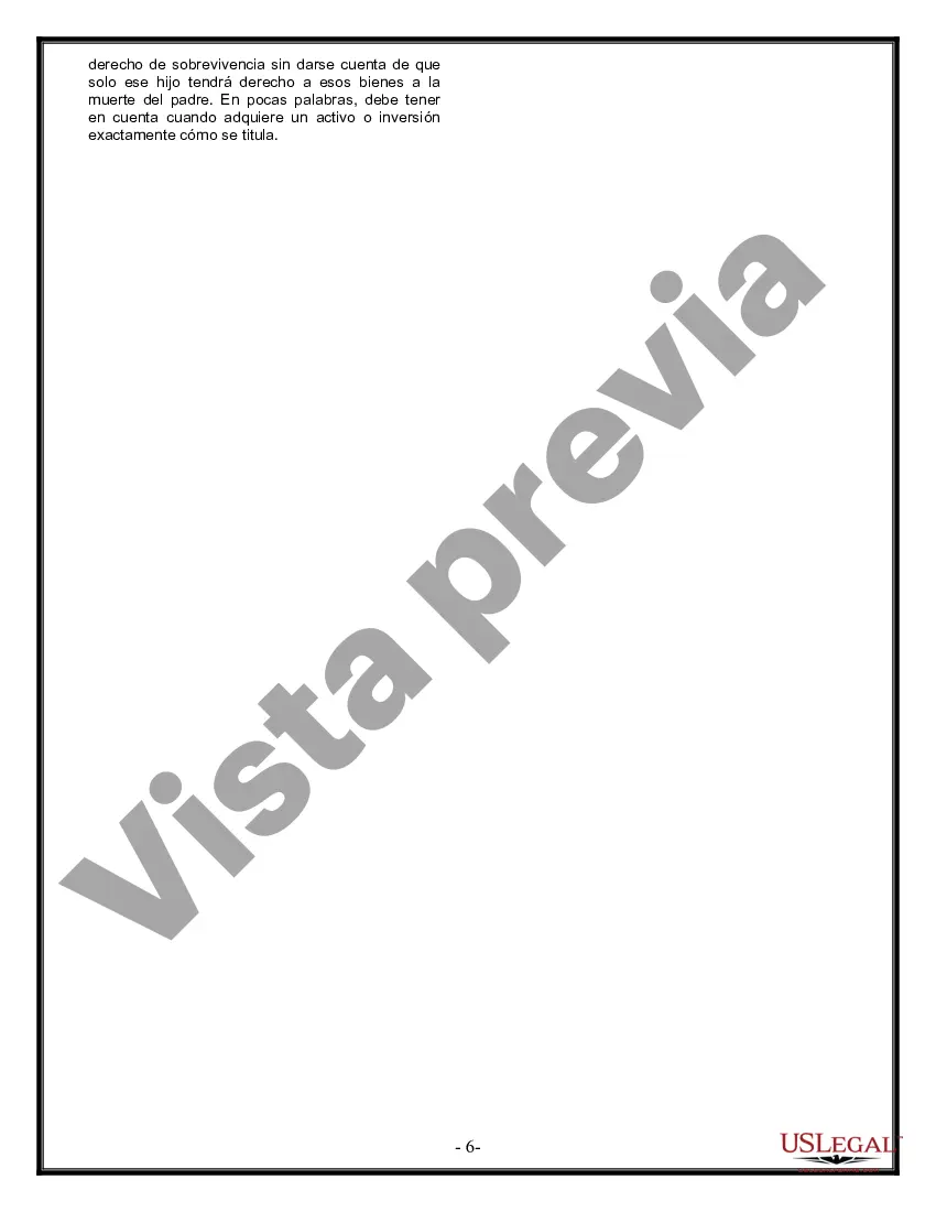 Preview Formulario de última voluntad y testamento legal para personas divorciadas que no se han vuelto a casar y no tienen hijos