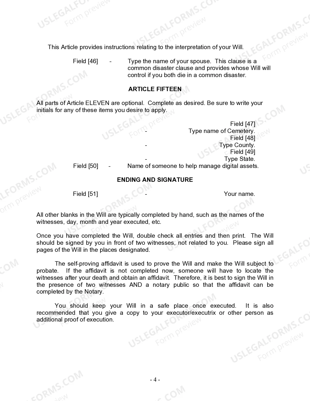 Preview Mutual Wills Package for Married Couple with Adult and Minor Children