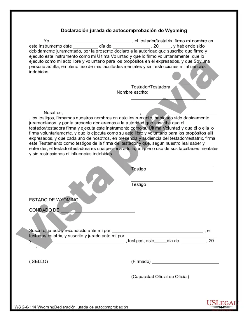 Preview Último testamento legal y formulario de testamento con todos los bienes en fideicomiso llamado testamento invertido