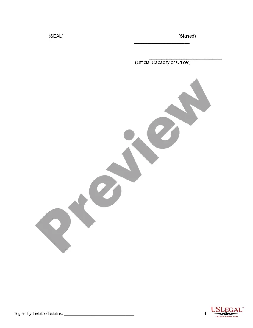 Preview Written Revocation of Will