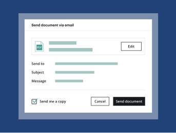 Save, export, or share the updated paperwork.