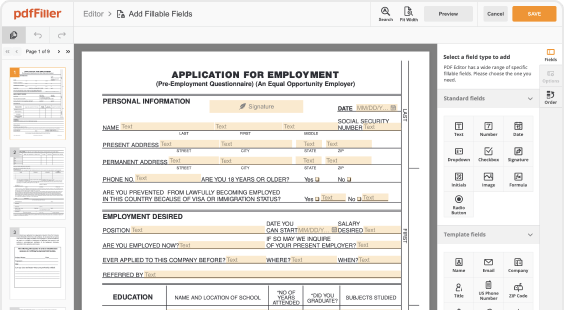 Collect data with fillable PDFs