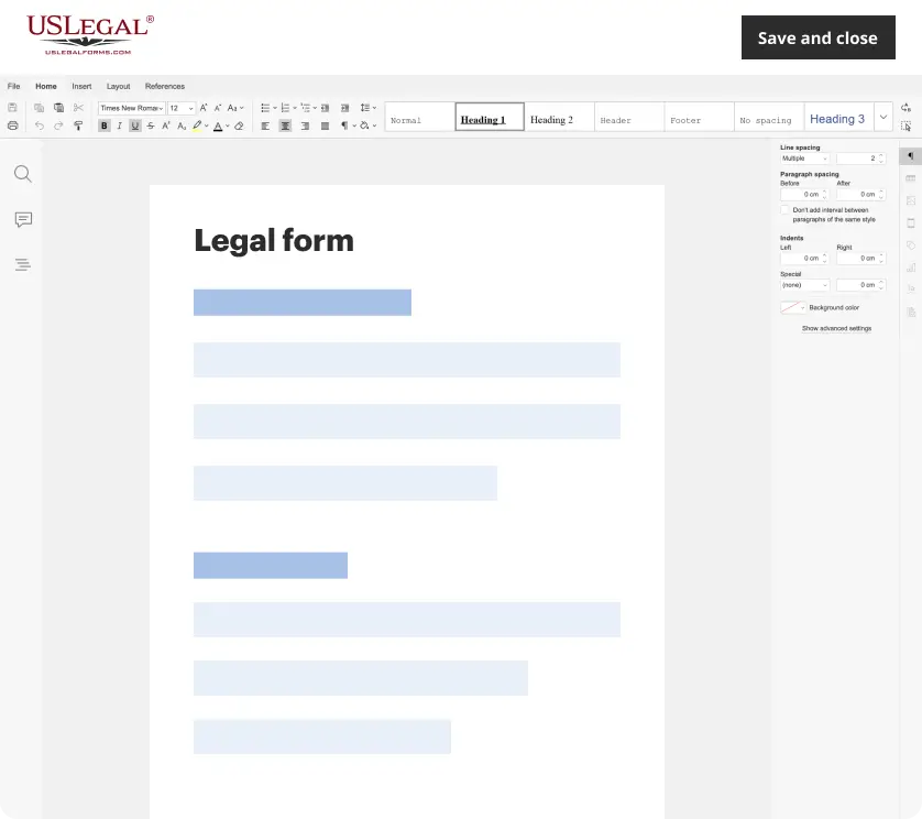 Form selector