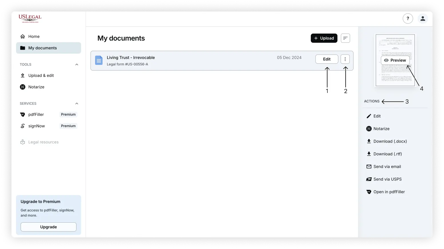 Exporting documents