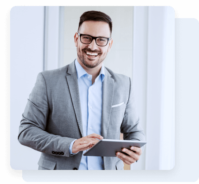 doctor with tablet in hands