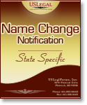 Name Change Notification Package for Brides, Court Ordered Name Change, Divorced, Marriage for North Carolina