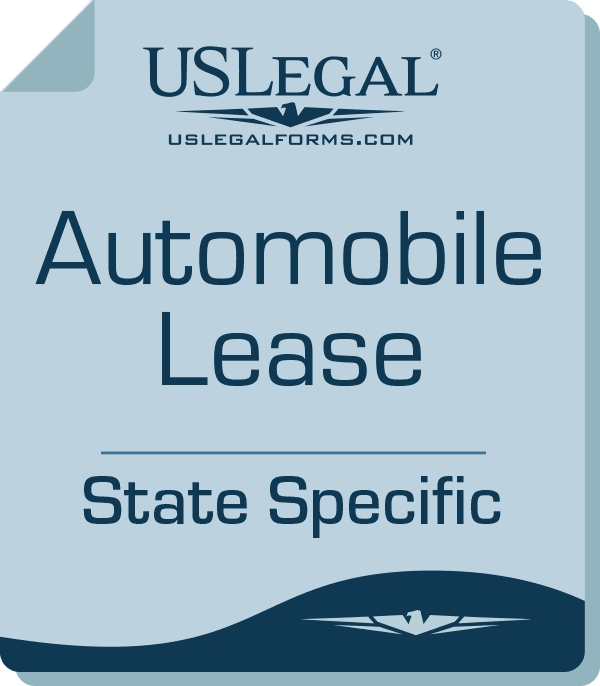  Lease or Rental Agreement of Automobile, Car, Truck, or Vehicle by Individual - Personal - Template