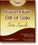 Kansas Bill of Sale of Automobile and Odometer Statement for As-Is Sale